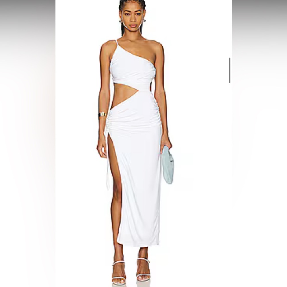 White cut out dress